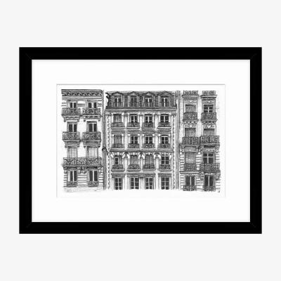 John Lewis John Lewis Libby Bothway 'Fenêtres de Paris' Framed Print & Mount, 33.5 x 43.5cm, Black