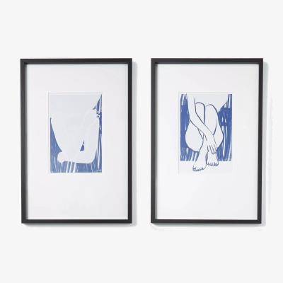 John Lewis John Lewis Lara Mai Affirmation Framed Print, Set of 2, 62 x 42cm, Blue