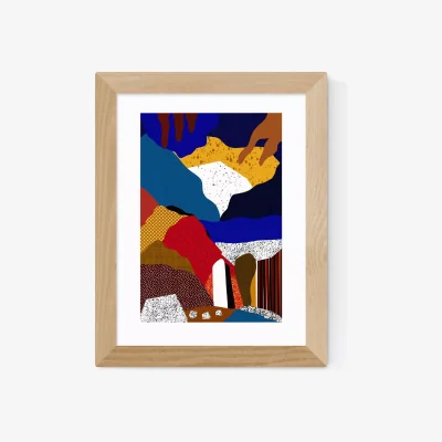 John Lewis EAST END PRINTS Sumuyya Khader 'Abstract I' Framed Print