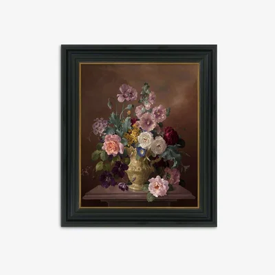John Lewis Still Life Of Flowers In Vase - Framed Canvas, 51 x 41cm, Multi