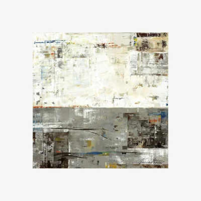 John Lewis Valeria Mravyan - Zone II Canvas Print, 100 x 100cm, Grey