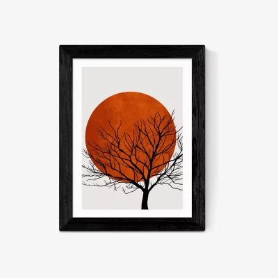 John Lewis EAST END PRINTS Kubistika 'Warm Winter' Framed Print