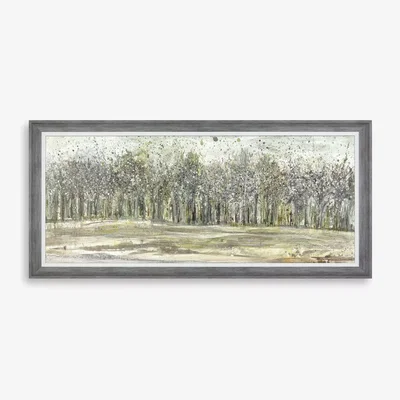 John Lewis Ulyana Hammond - Shadow Grey Framed Canvas & Mount, 60 x 130cm, Grey/Multi