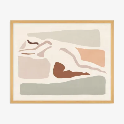 John Lewis Victoria Barnes - 'Lounge IV' Framed Print, 42 x 52cm, Brown