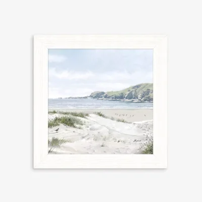 John Lewis Richard Macneil - Across The Bay Framed Print, 37 x 37cm, Blue/Multi