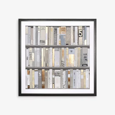 John Lewis John Lewis Sabrina Roscino 'The Library' Hand-Embellished Framed Print, 90 x 90cm, Multi