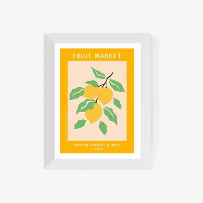 John Lewis EAST END PRINTS Luxe Poster Co. 'Brixton Farmers Market' Framed Print