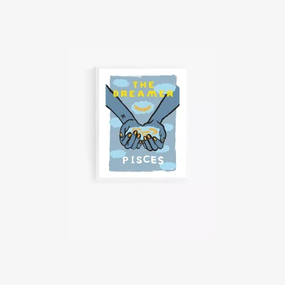 John Lewis Sophie Ward - 'Pisces - The Dreamer' Framed Print, 52 x 42cm, Blue