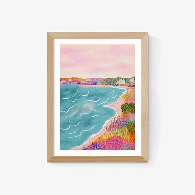 John Lewis EAST END PRINTS Kartika Paramita Studio 'Seascape' Framed Print