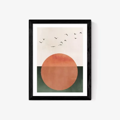 John Lewis EAST END PRINTS Kubistika 'Rising' Framed Print