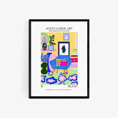 John Lewis EAST END PRINTS BLANC Prints 'Yellow Essence' Framed Print