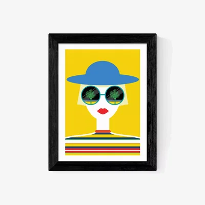 John Lewis EAST END PRINTS Ana Jaks 'Sunglasses' Framed Print