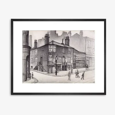 John Lewis LS Lowry - 'Great Ancoats Street, Manchester' Framed Print & Mount, 42 x 52cm, Grey