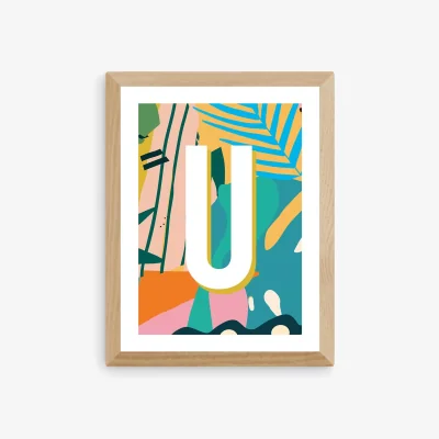 John Lewis EAST END PRINTS Sei and Ru 'U Letter' Framed Print