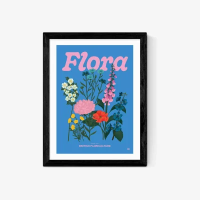 John Lewis EAST END PRINTS Limbo and Ginger 'Flora' Framed Print