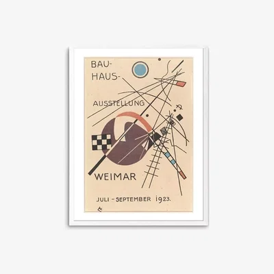 John Lewis EAST END PRINTS Wassily Kandinsky 'Bauhaus 1923 Exhibition Poster' Framed Print