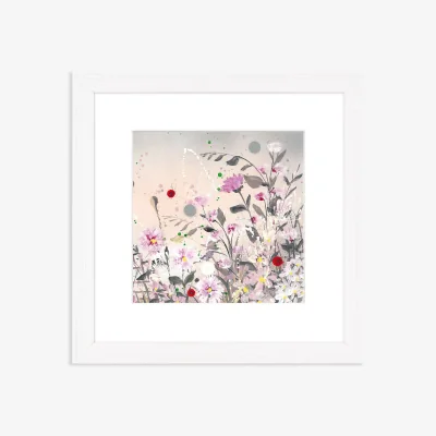 John Lewis Jane Morgan - 'Poppy & Pinks' Framed Print & Mount, 33.5 x 33.5cm, Pink/Multi