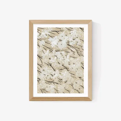 John Lewis EAST END PRINTS Dreamy Me 'White Blossom' Framed Print