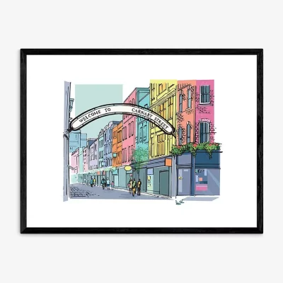John Lewis EAST END PRINTS Rocket 68 'Carnaby Street' London Framed Print