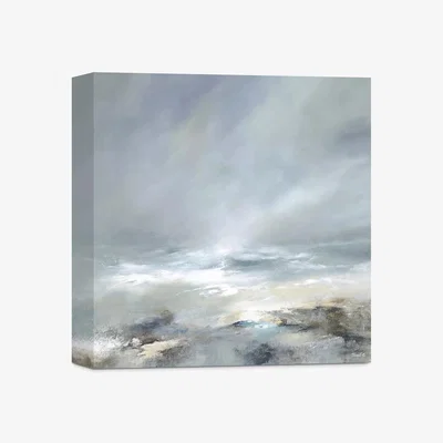 John Lewis John Lewis Janet Gammans 'Sea To Shore' Canvas Print, 40 x 40cm, Blue