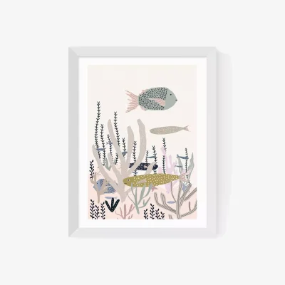 John Lewis EAST END PRINTS Ani Vidotto 'Life Under the Sea' Framed Print