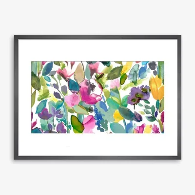 John Lewis bluebellgray - 'Mode' Floral Framed Print & Mount, 60 x 80cm, Multi