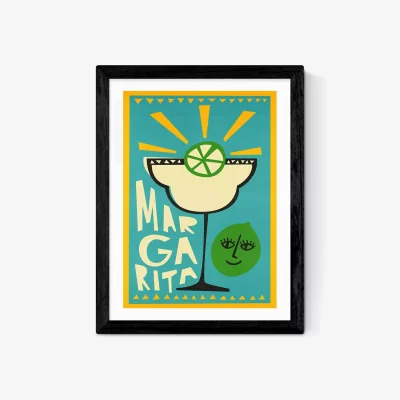 John Lewis EAST END PRINTS Fox & Velvet 'Margarita' Framed Print