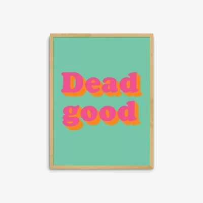 John Lewis Limbo and Ginger - 'Dead Good' Framed Print, 83.4 x 63.4cm, Green