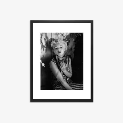 John Lewis 'Marilyn Monroe at Home' Framed Print & Mount, 55.5 x 45.5cm, Black/White