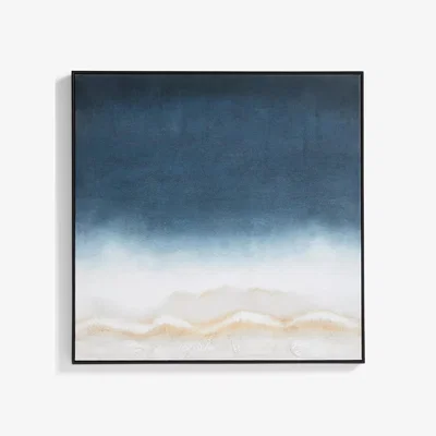 John Lewis John Lewis 'Dark Skye' Abstract Framed Canvas, 100 x 100cm, Black
