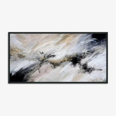 John Lewis John Lewis Yharnna 'Heavenly Twilight' Framed Canvas Print, 64 x 124cm, Black