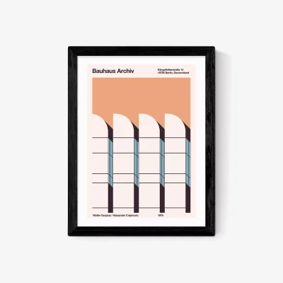 John Lewis EAST END PRINTS Florent Bodart 'Bauhaus Archiv' Framed Print
