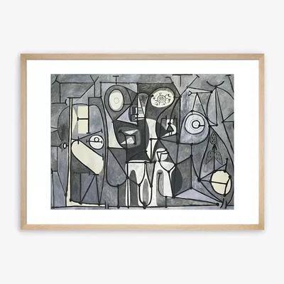 John Lewis Pablo Picasso - 'The Kitchen' Framed Print & Mount, 62 x 82cm, Grey