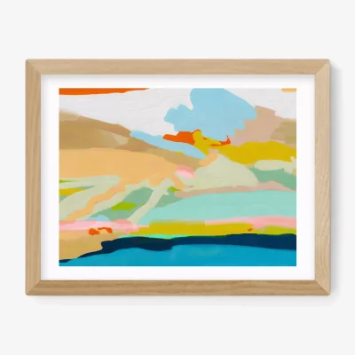 John Lewis EAST END PRINTS Ana Rut Bre 'Sea Hills Summer' Framed Print