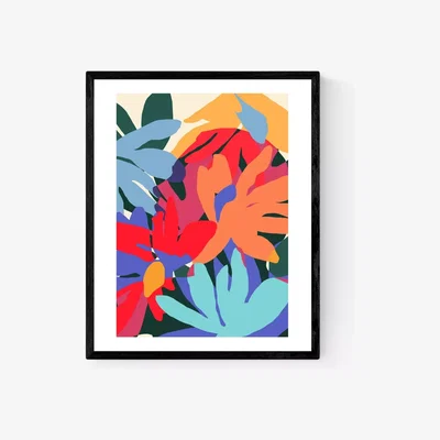 John Lewis 83 Oranges - 'Where Flowers Blossom' Framed Print, 52 x 42cm, Multi