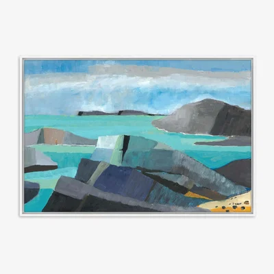 John Lewis John Lewis Jan Weiss 'Carmel Coast' Framed Canvas Print, 64 x 94cm, Multi