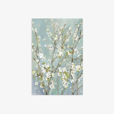 John Lewis Asia Jensen - 'Almond Blossoms' Canvas Print, 90 x 60cm, Teal/Multi