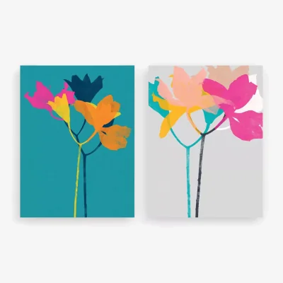 John Lewis EAST END PRINTS Garima Dhawan 'Lily' Unframed Prints, Set of 2, 40 x 30cm, Multi