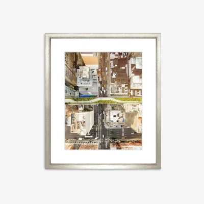 John Lewis The High Line New York Framed Print & Mount, 73 x 58cm, Brown