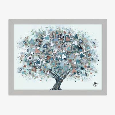 John Lewis John Lewis Sara Otter 'A New Day' Framed Print, 33.5 x 43.5cm, Blue/Multi