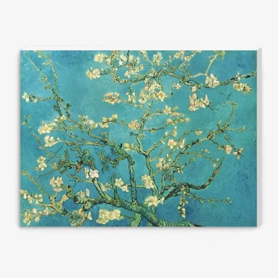 John Lewis Vincent Van Gogh - 'Almond Blossoms' Canvas Print, 82 x 110cm, Blue