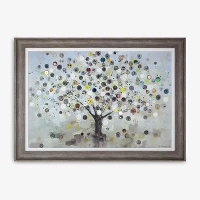 John Lewis Ulyana Hammond - The Watch Tree (Large) Framed Canvas & Mount, 85 x 117cm, Multi