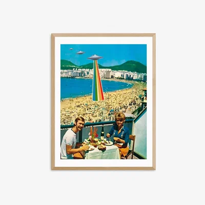 John Lewis EAST END PRINTS MsGonzalez 'A Summer Vacation' Framed Print