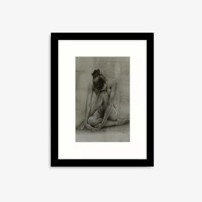 John Lewis Ethan Harper - 'Classic Figure Study II' Framed Print & Mount, 63.5 x 53.5cm, Black/White