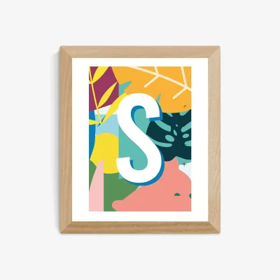 John Lewis EAST END PRINTS Sei and Ru 'S Letter' Framed Print