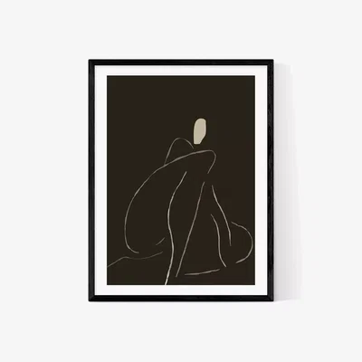 John Lewis EAST END PRINTS Hali Igwelaezoh 'Nude Figure I' Framed Print