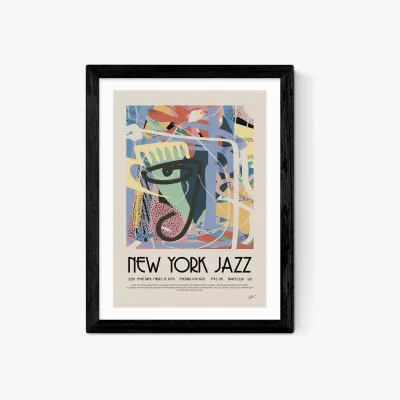 John Lewis EAST END PRINTS Your Local Ross 'New York Jazz' Framed Print