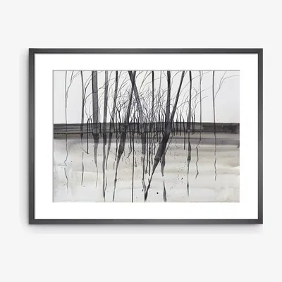 John Lewis Andrew Lansley - 'No Man's Land' Framed Print & Mount, 45 x 60cm, Grey