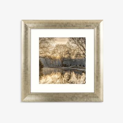 John Lewis Assaf Frank - 'Autumn Walk' Framed Print & Mount, 62 x 62cm, Yellow/Multi