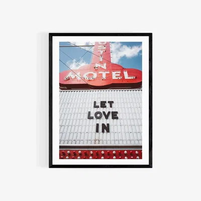 John Lewis EAST END PRINTS Bethany Young 'Let Love In' Framed Print